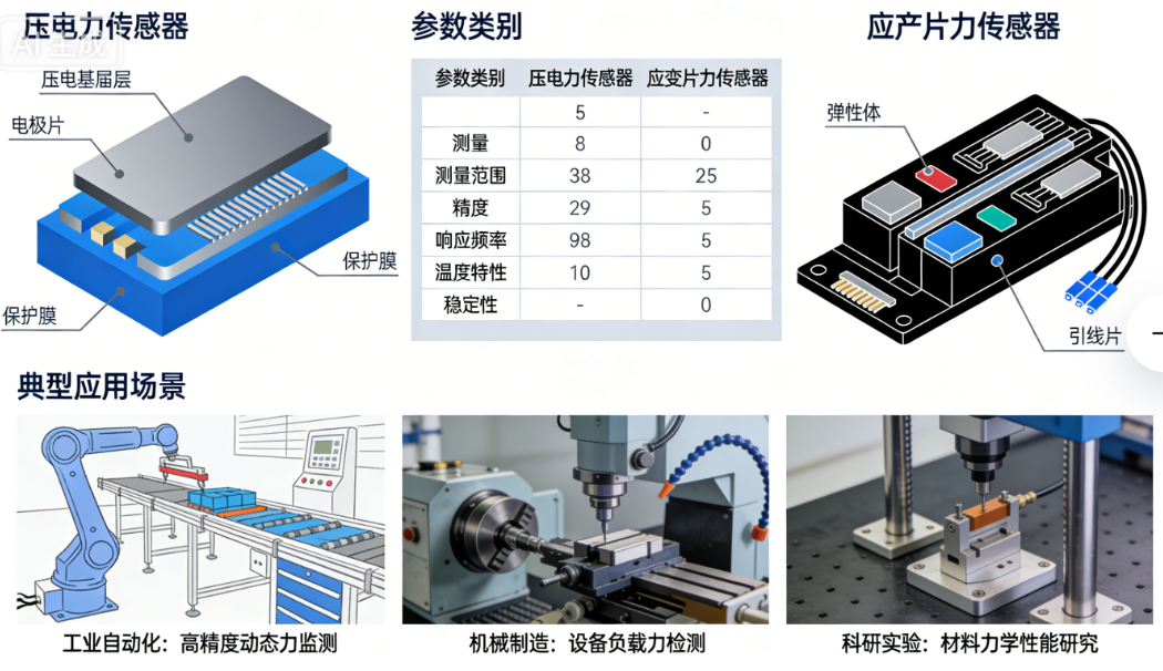 壓電力傳感器與應變片力傳感器選型指南:技術工程師詳解區別與應用場景(圖1) image.png